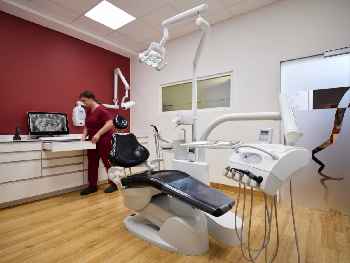 Dentalhygiene mit Zahnseide und Interdentalbürsten